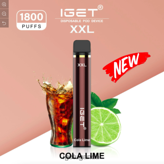 IGET XXL - 1800 PUFFS F02404450 Cola Lime | Iget Vapes Online