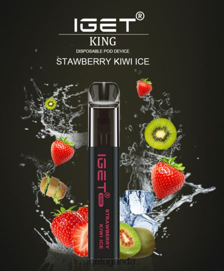 IGET KING - 2600 PUFFS F02404598 Strawberry Kiwi Ice | Iget Wholesale