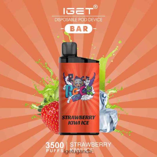 IGET BAR - 3500 PUFFS F02404587 Strawberry Kiwi Ice | Iget Store