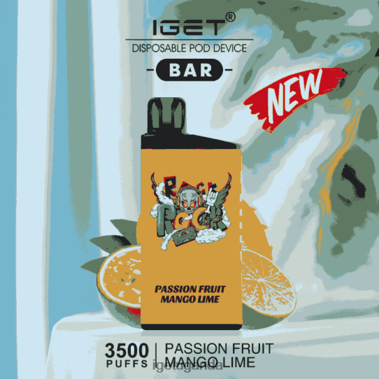 IGET BAR - 3500 PUFFS F02404616 Passionfruit Mango Lime | Iget Wholesale