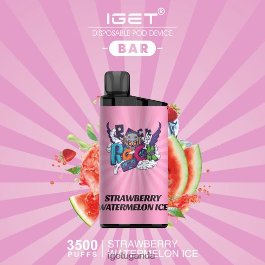 IGET BAR - 3500 PUFFS F02404640 Strawberry Watermelon Ice | Iget Vape Price