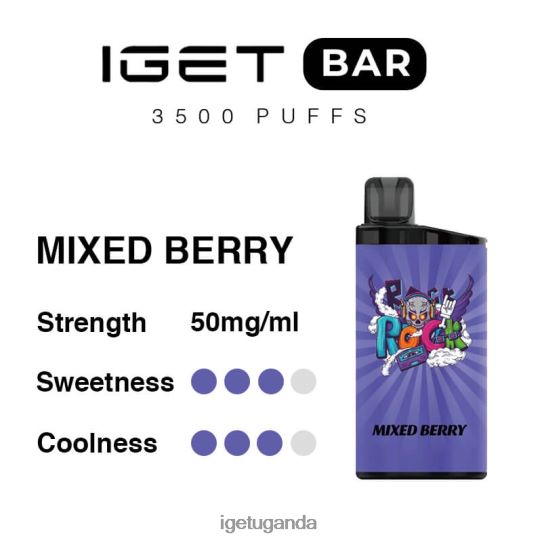 IGET Bar 3500 Puffs F02404283 Mixed Berry | Iget Store
