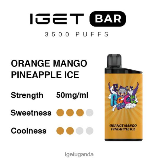 IGET Bar 3500 Puffs F02404290 Orange Mango Pineapple Ice | Iget Vape Price