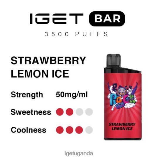 IGET Bar 3500 Puffs F02404293 Strawberry Lemon Ice | Iget Store