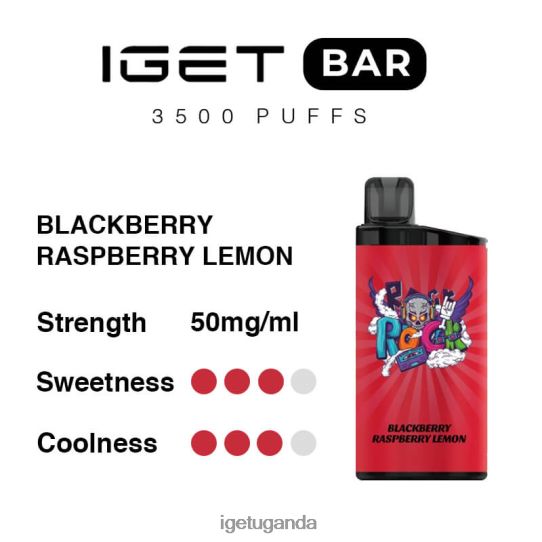 IGET Bar 3500 Puffs F02404296 Blackberry Raspberry Lemon | Iget Vape Sale