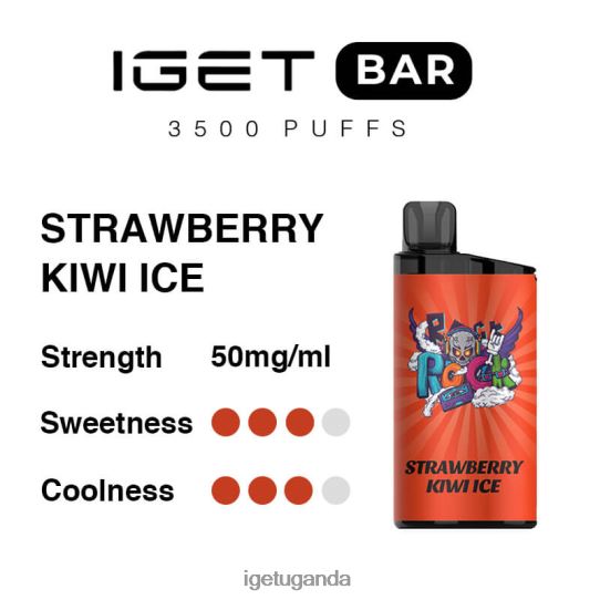 IGET Bar 3500 Puffs F02404303 Strawberry Kiwi Ice | Iget Store
