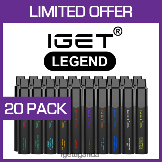 IGET LEGEND - 4000 PUFFS - 20 PACK F02404532 | Iget Vapes Online