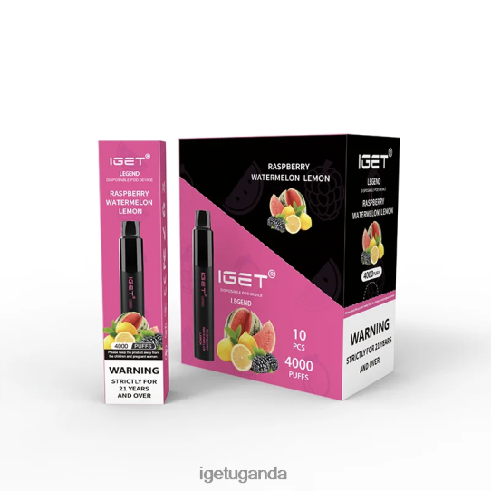 IGET Legend 4000 Puffs F02404323 Raspberry Watermelon Lemon | Iget Wholesale