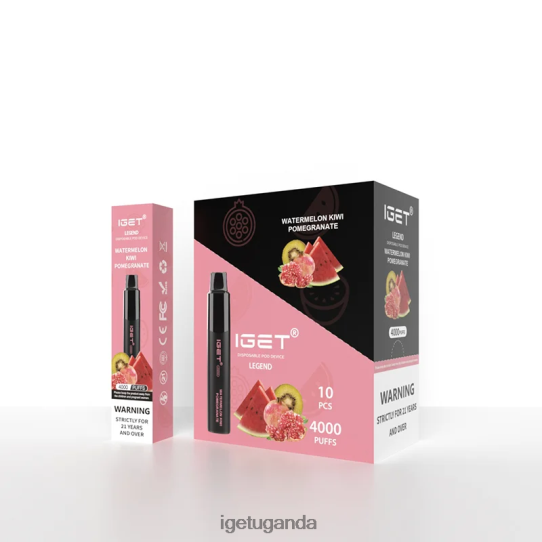 IGET Legend 4000 Puffs F02404336 Watermelon Kiwi Pomegranate | Iget Vape Flavours