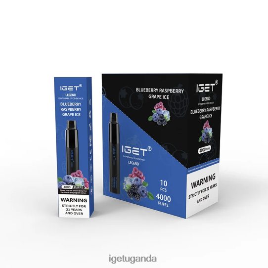 IGET Legend 4000 Puffs F02404348 Blueberry Raspberry Grape Ice | Iget Store