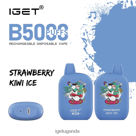 IGET B5000 F02404314 Strawberry Kiwi Ice | Iget Vape Price