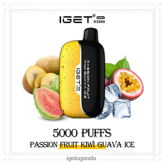 IGET Moon 5000 Puffs F02404212 Passion Fruit Kiwi Guava Ice | Iget Vapes Online
