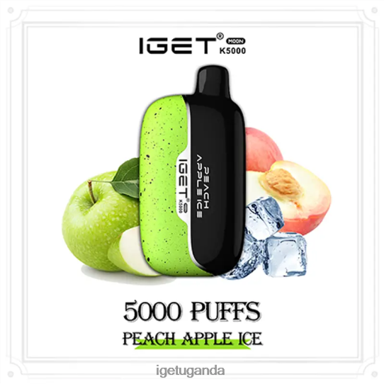 IGET Moon 5000 Puffs F02404217 Peach Apple Ice | Iget Bar Sale
