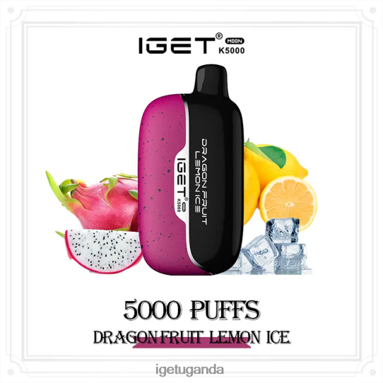 IGET Moon 5000 Puffs F02404230 Dragon Fruit Lemon Ice | Iget Vape Price