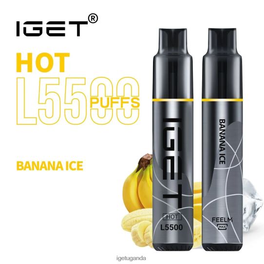 IGET HOT - 5500 PUFFS F02404467 Banana Ice | Iget Vape