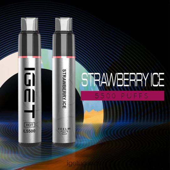 IGET HOT - 5500 PUFFS F02404537 Strawberry Ice | Iget Bar Store