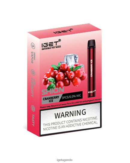 3 x IGET Shion F0240412 Cranberry Ice | Iget Vape Price