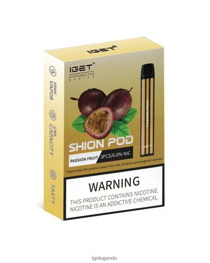 3 x IGET Shion F0240422 Passion Fruit | Iget Vape Price
