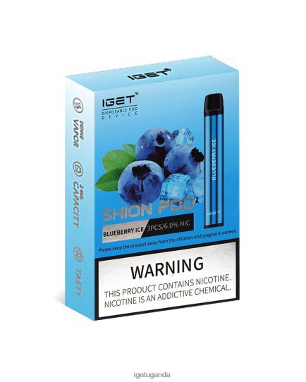 3 x IGET Shion F024044 Blueberry Ice | Iget Vapes Online