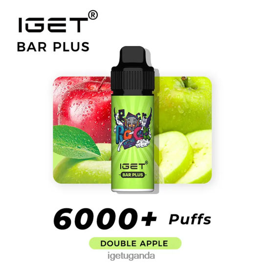 IGET Bar Plus 6000 Puffs F02404245 Double Apple | Iget Sale