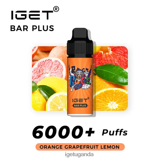 IGET Bar Plus 6000 Puffs F02404246 Orange Grapefruit Lemon | Iget Vape Sale