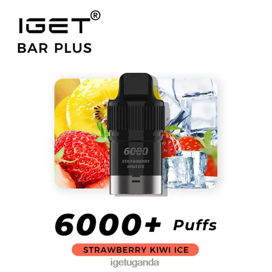 IGET Bar Plus Pod 6000 Puffs F02404257 Strawberry Kiwi Ice | Iget Bar Sale